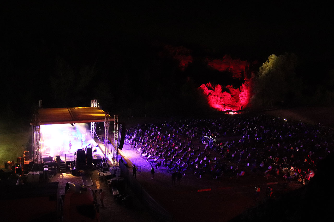 Panoramica del concerto di Max Gazzè | Incanto d'Estate Festival della Musica d'Autore di San Venanzo 2021